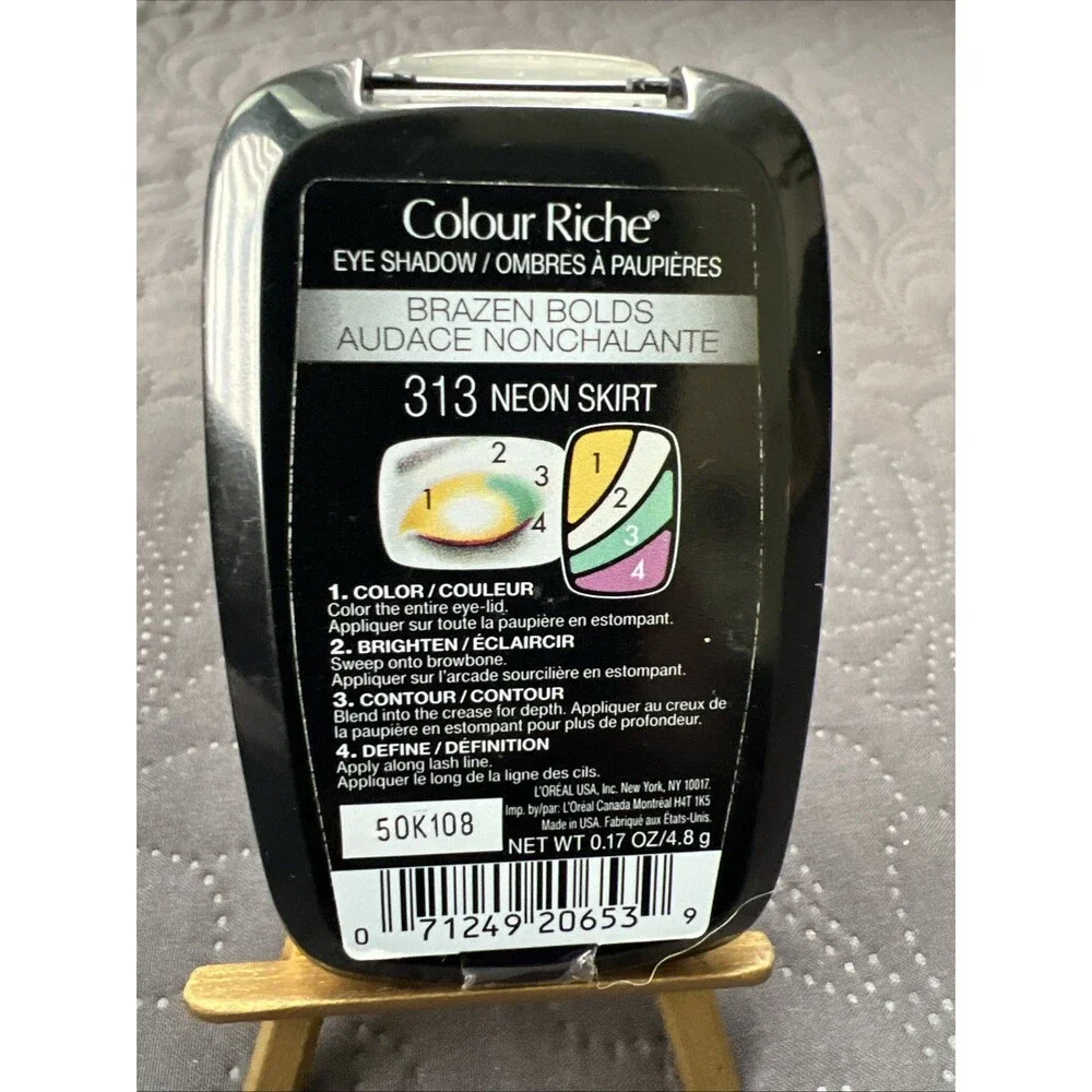 L'Oreal Paris Colour Riche/Dual Effects Eyeshadow #313 NEON SKIRT , NEW & SEALED